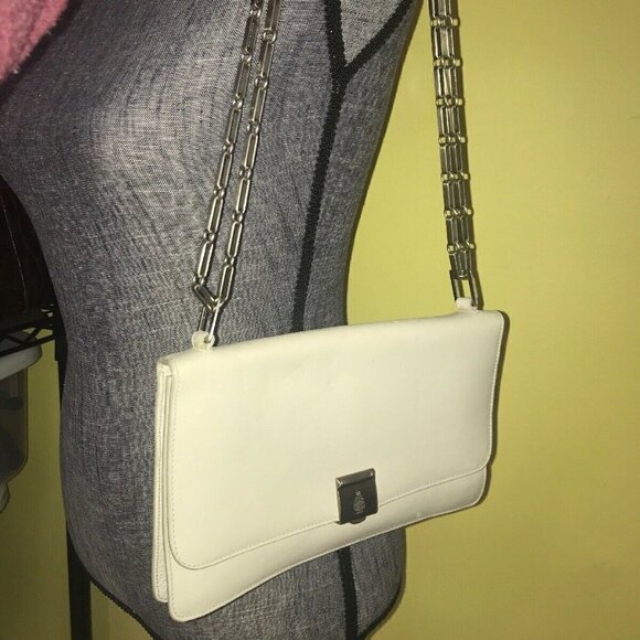 Marc Cross Vintage Smooth Light Grey Leather Bag - Picture 8 of 13